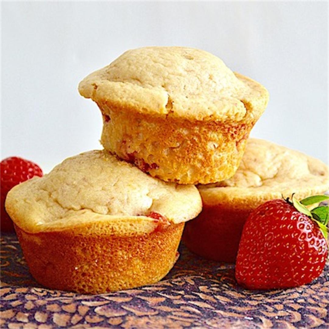Strawberry Cream Cheese Pancake Muffins