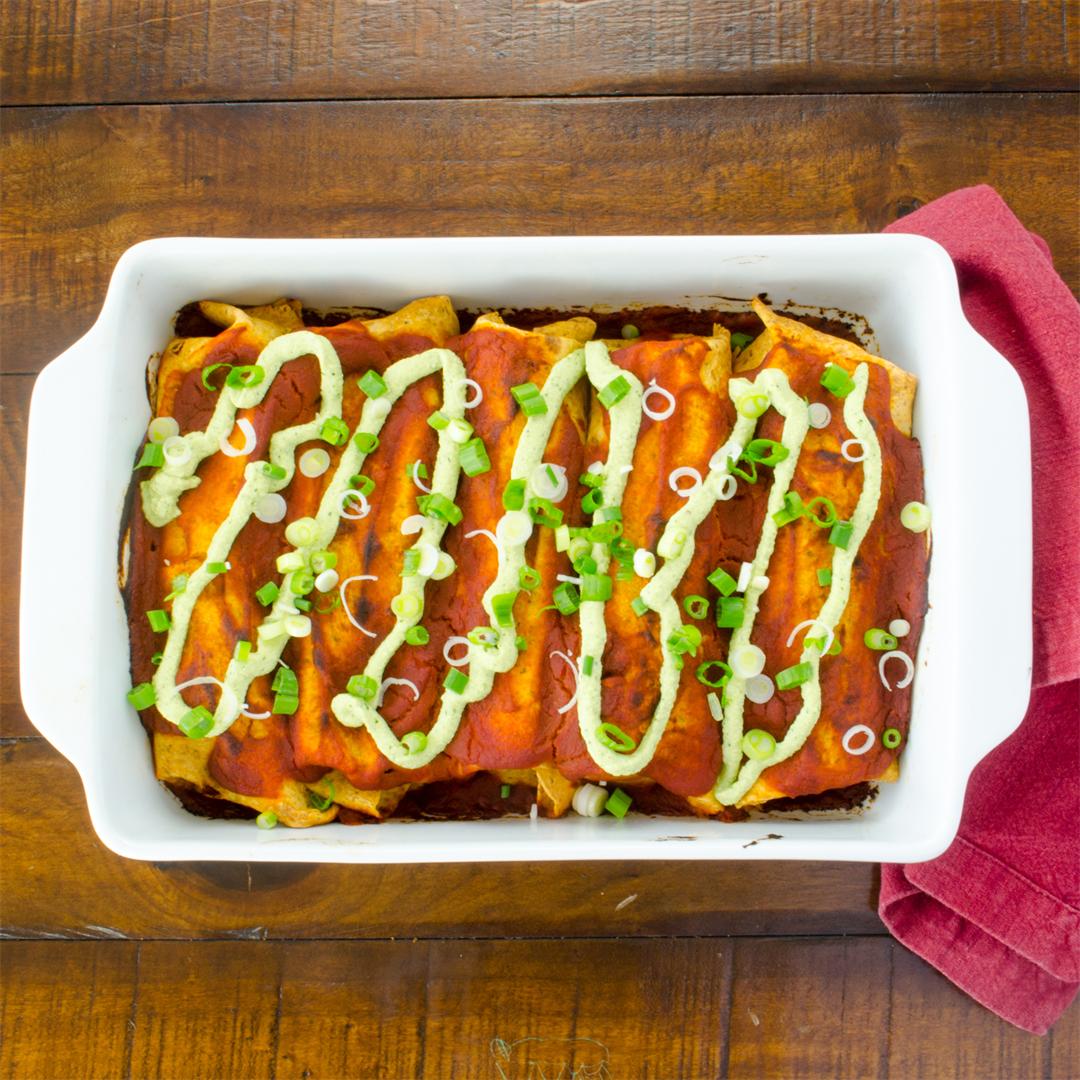 Easy Vegan Enchiladas