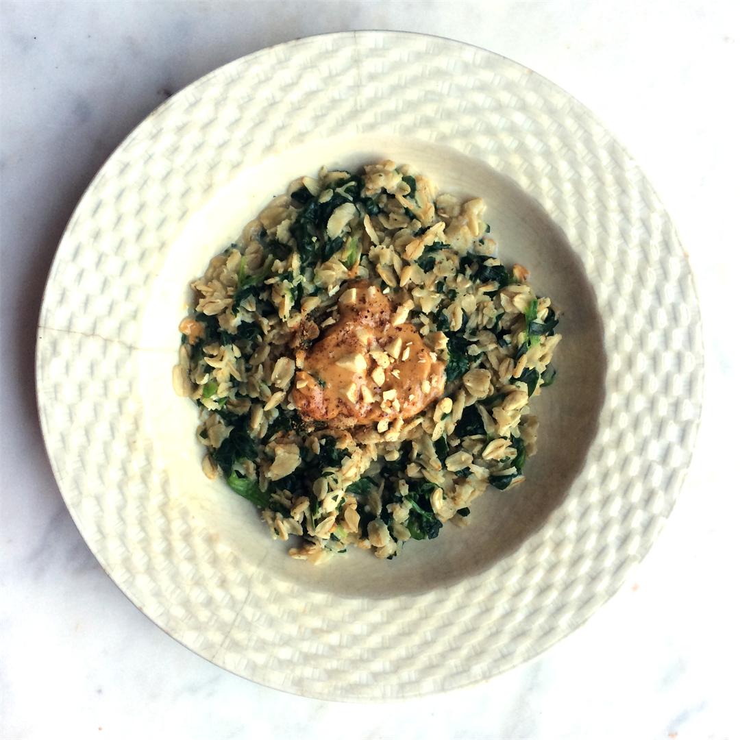 Undetectable Spinach Oatmeal