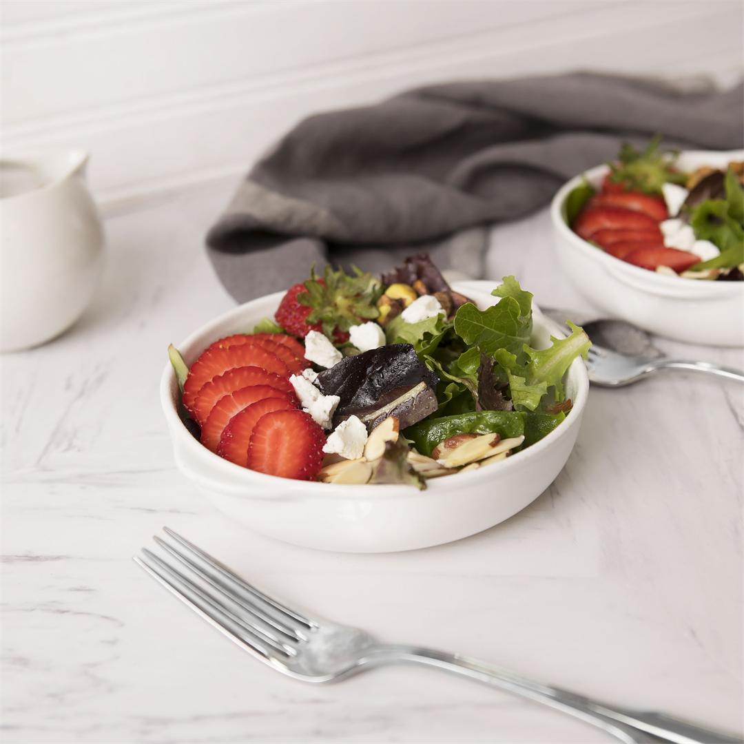 Strawberry Nut and Goat Cheese Salad