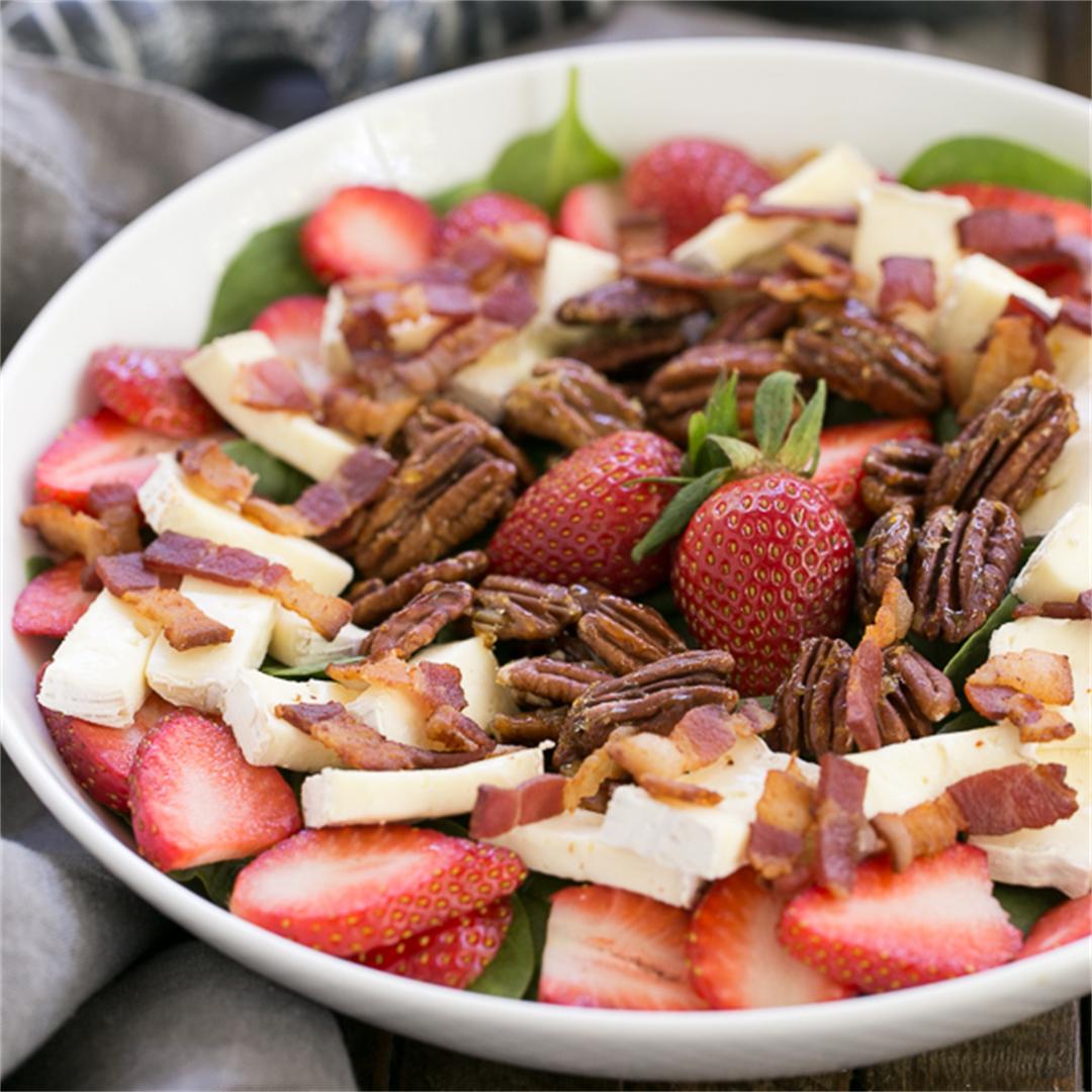 Strawberry Bacon Brie Salad