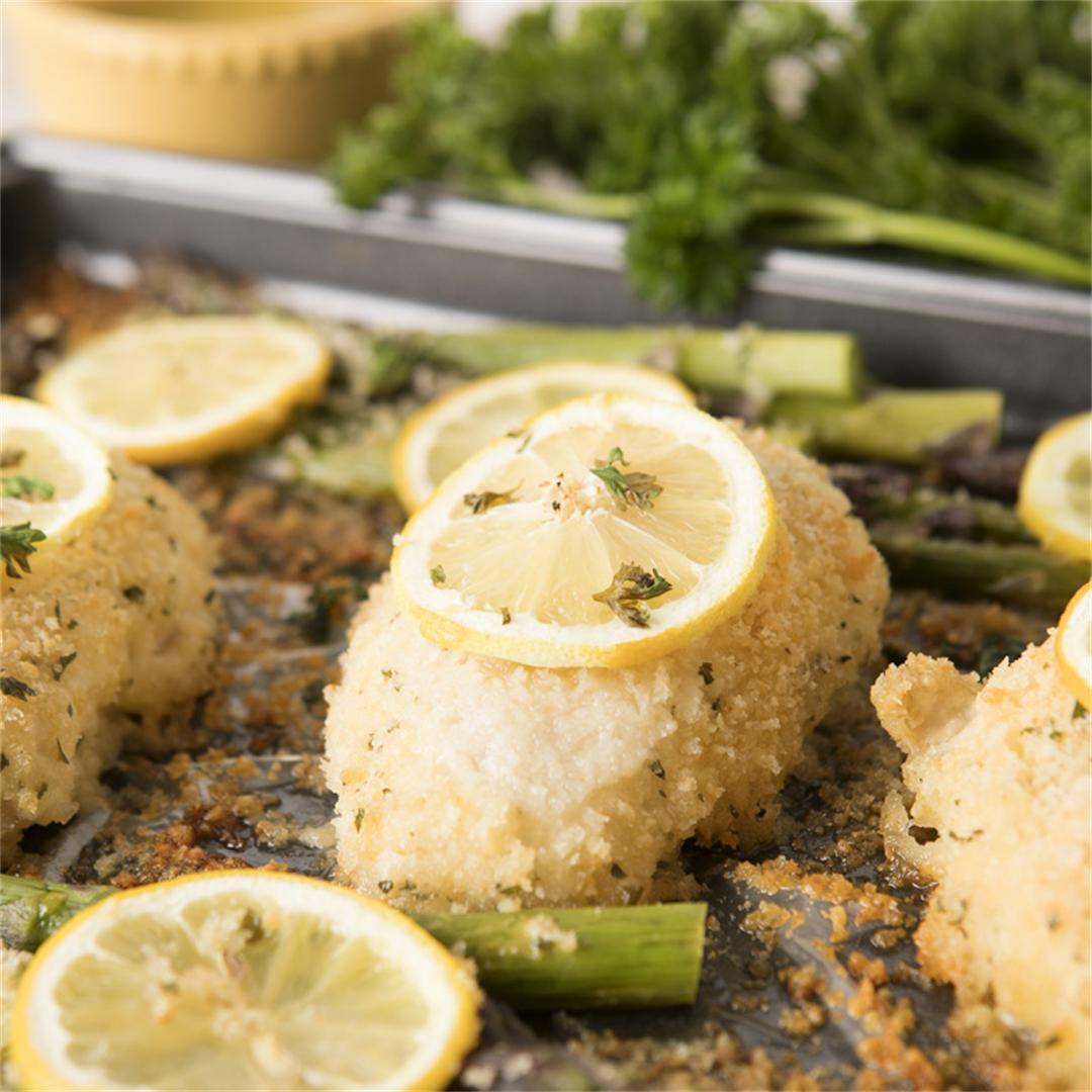 One Pan Lemon Chicken and Asparagus