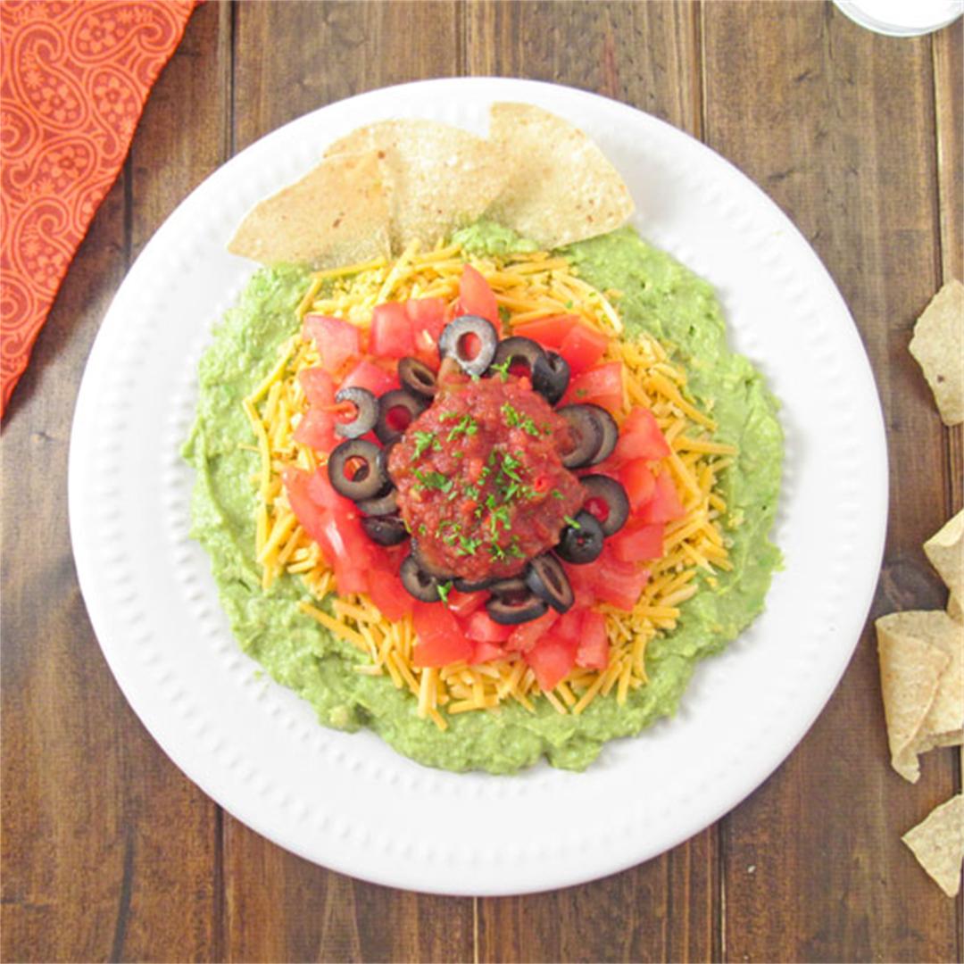 The Best Layered Guacamole Dip