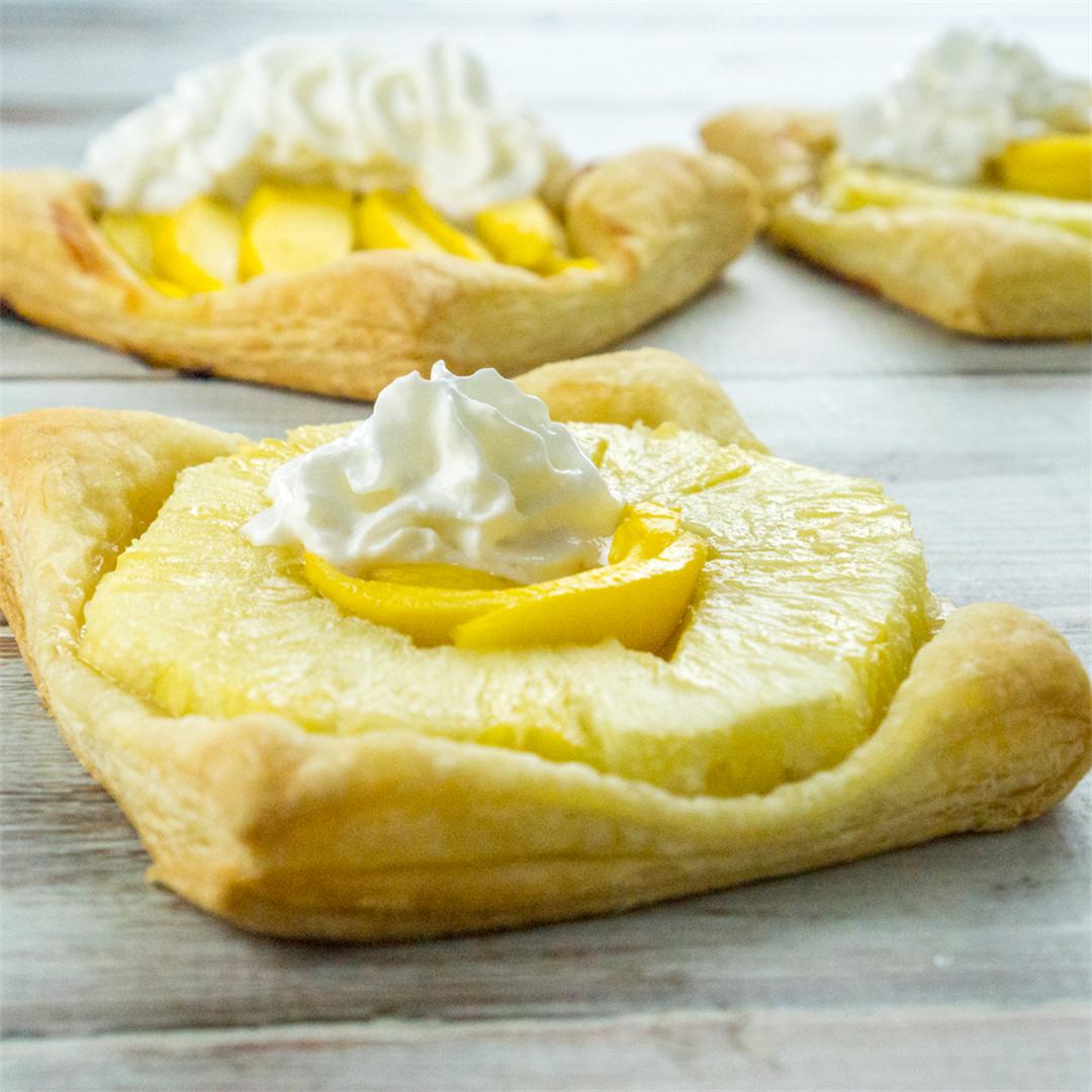 Pineapple and Mango Puff Pastries