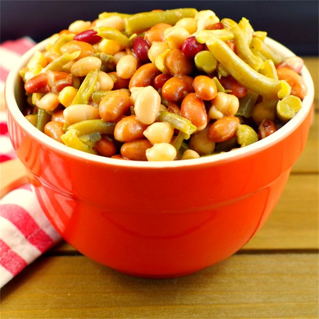 Easy Vegan Bean Salad in 5 minutes!