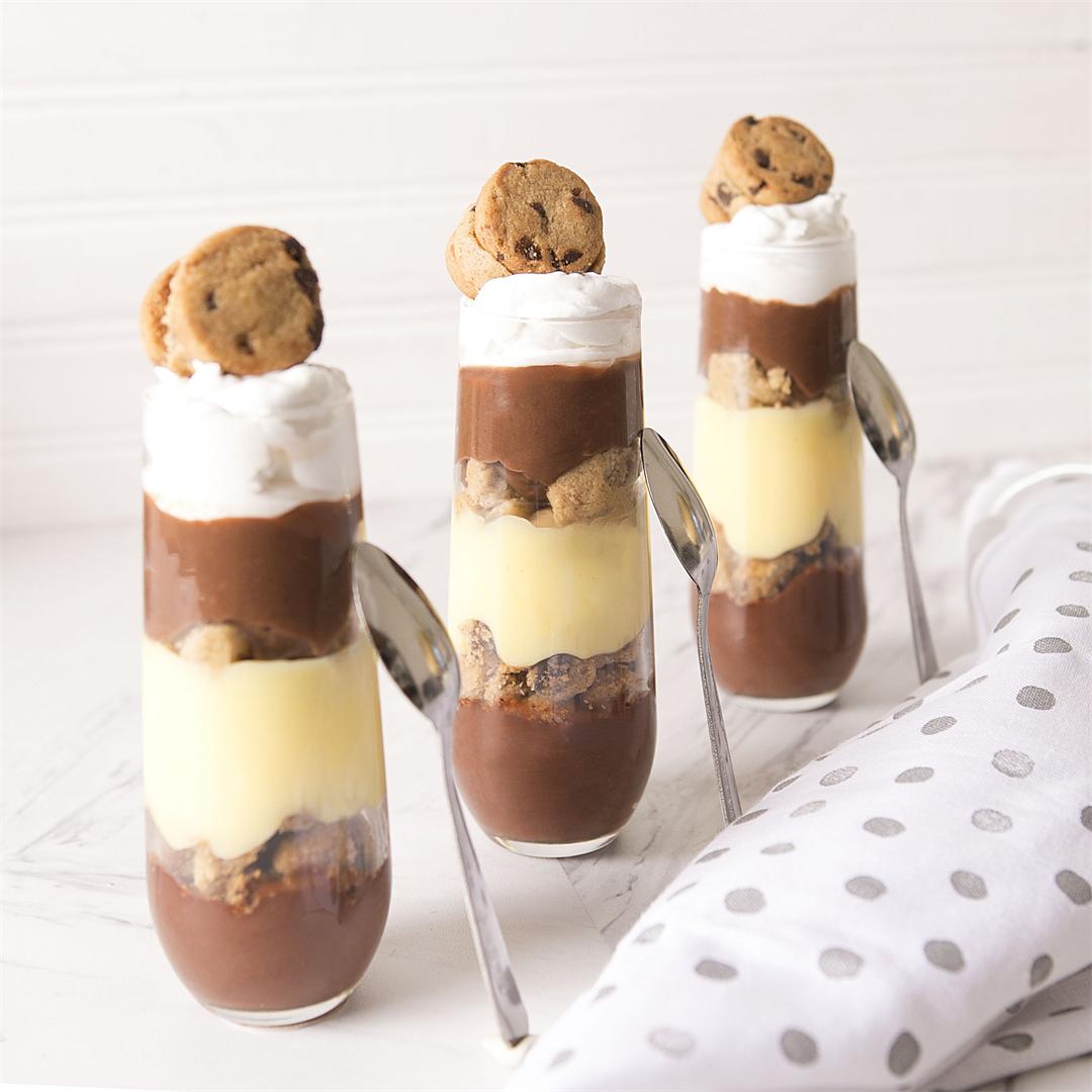 Chocolate Chip Cookie Dough Trifle