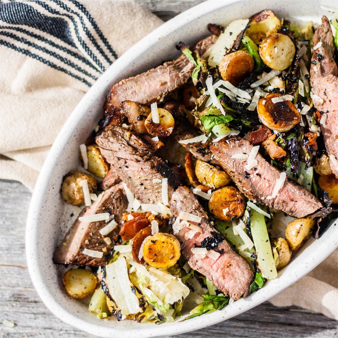 Steak & Potatoes Grilled Caesar Salad