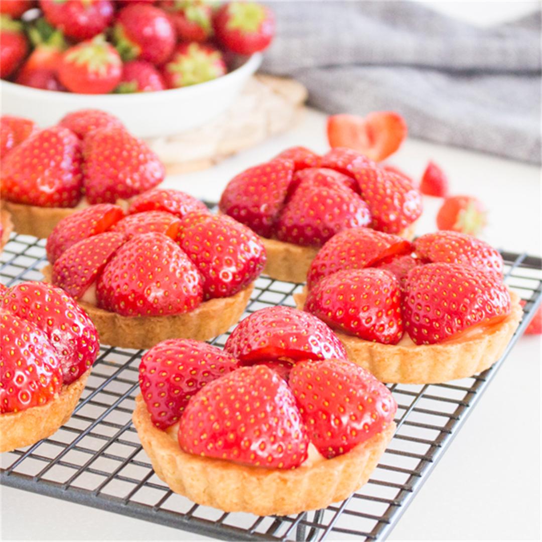 Swedish Strawberry & Elderflower Tartlets