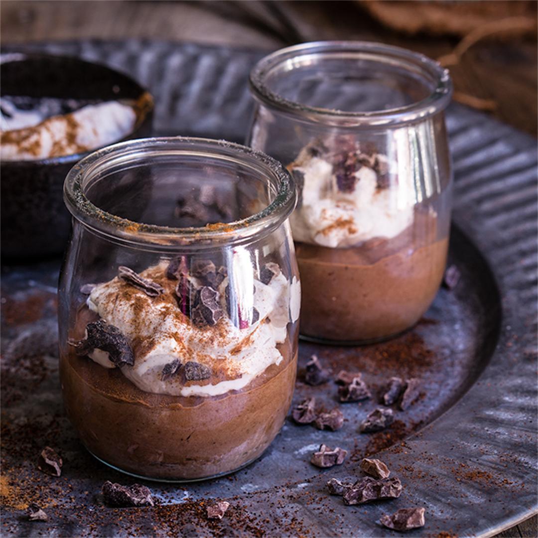 Spicy smoked chocolate mousse