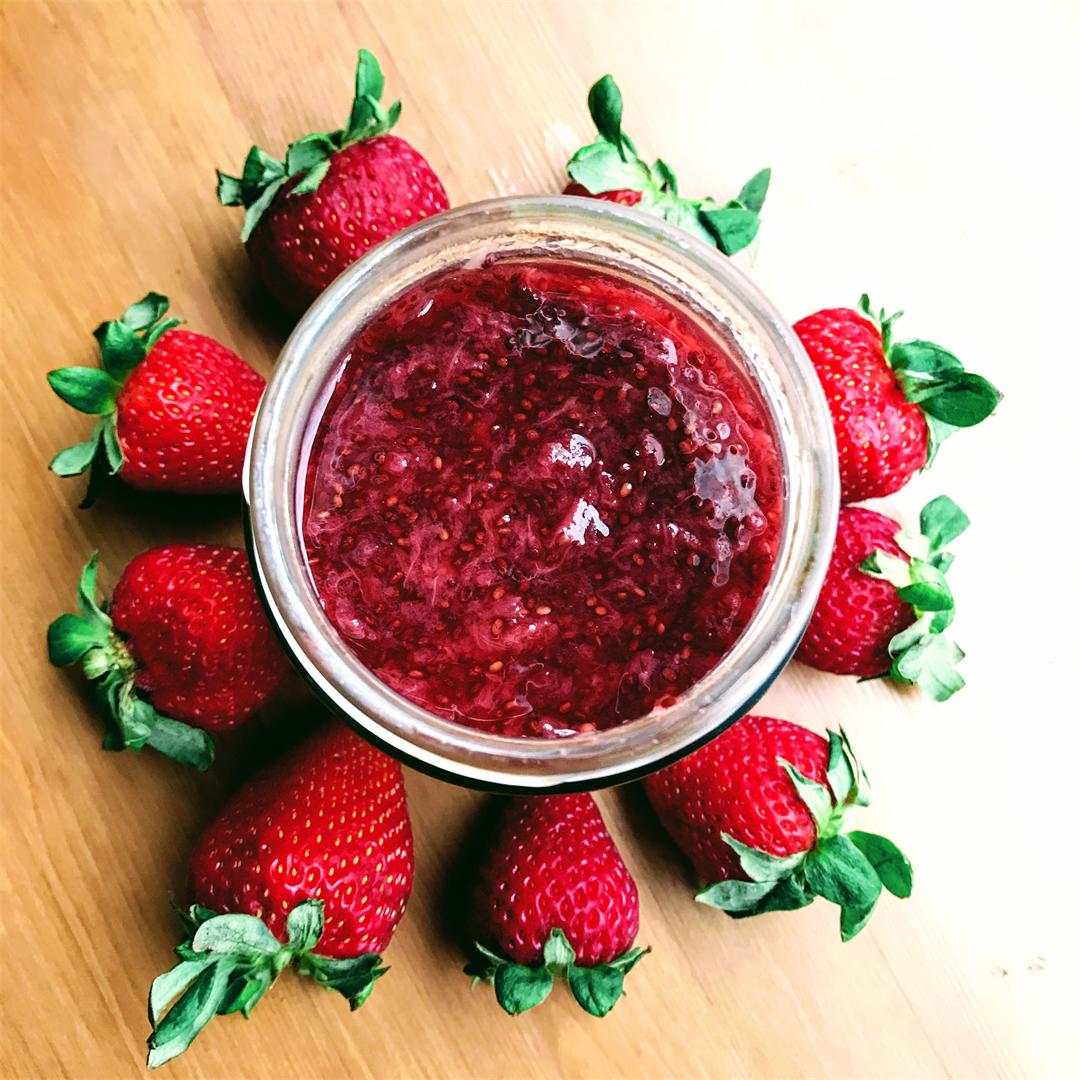 3-Ingredients Strawberry Chia Jam