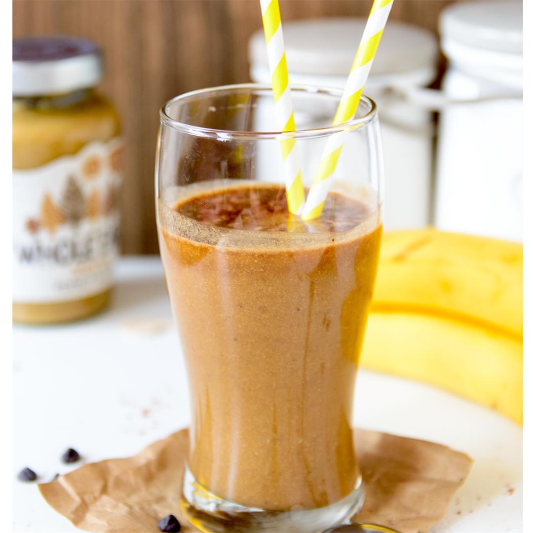 Peanut Butter, Banana and Coffee Smoothie