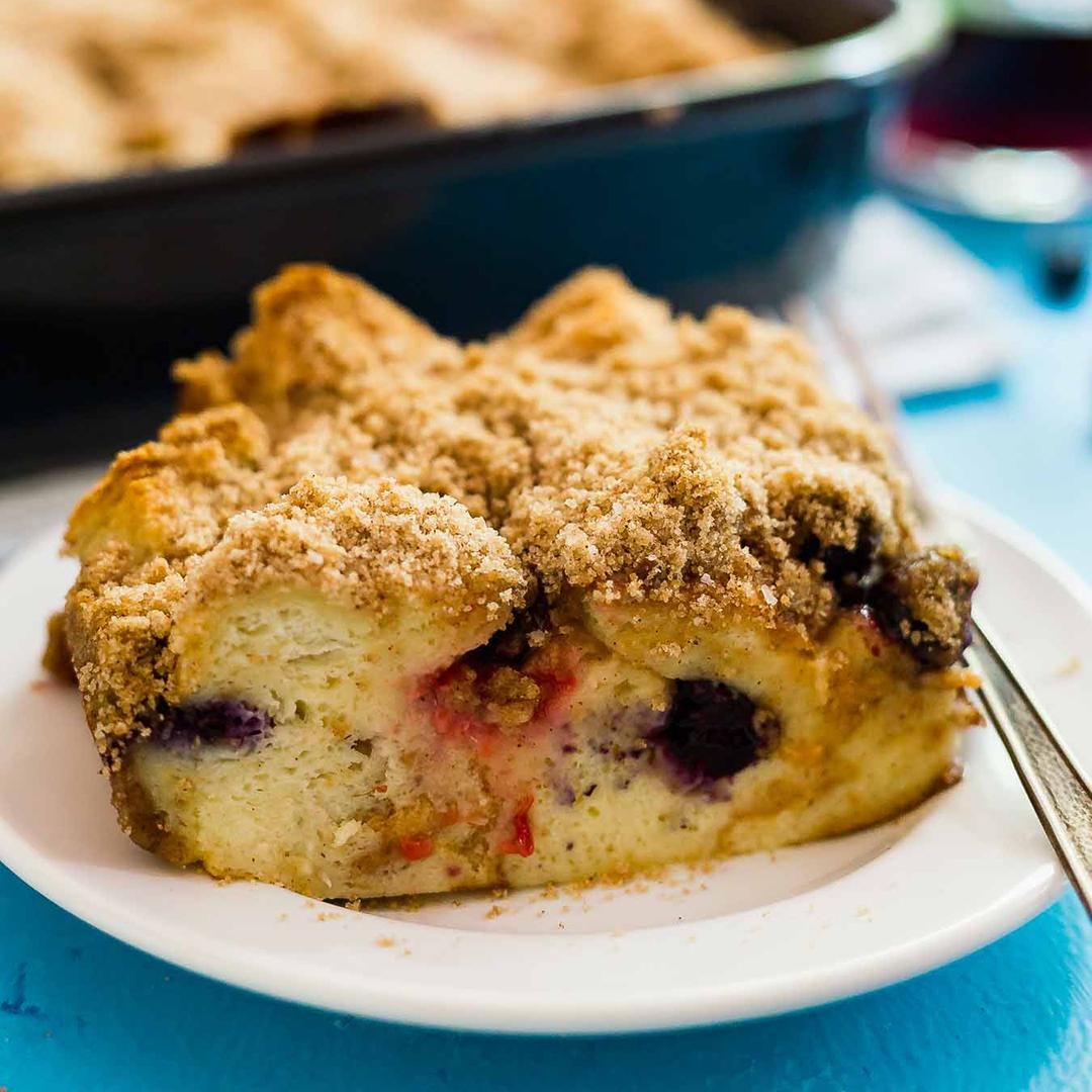 Baked French Toast with Mixed Berries