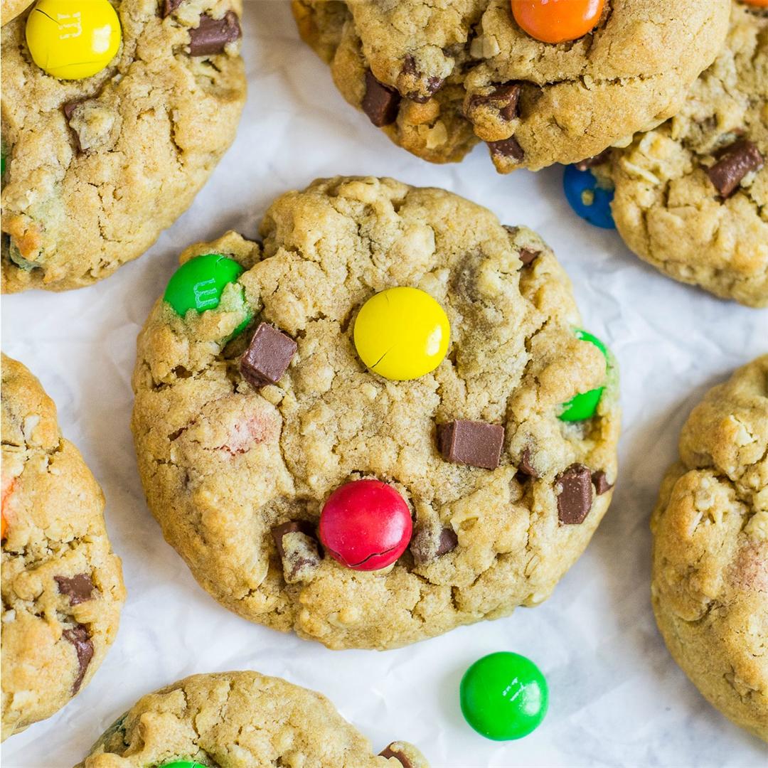 Soft and Chewy Monster Cookies