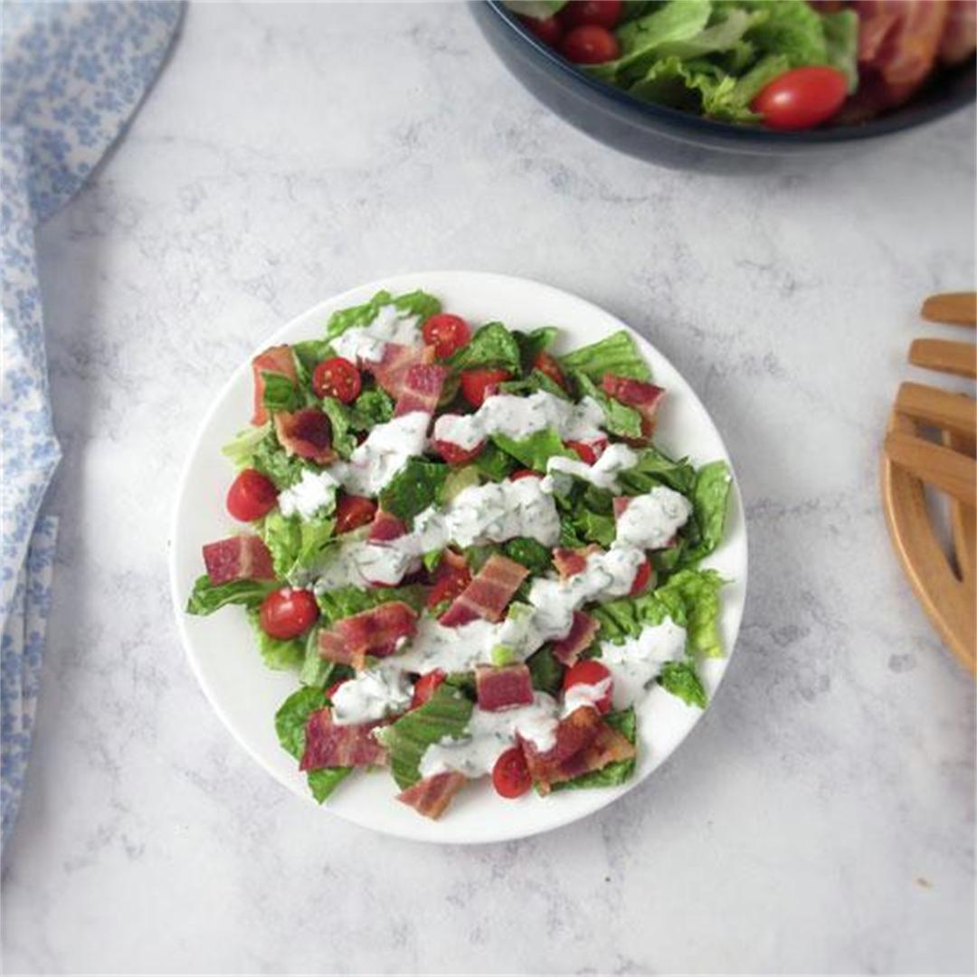 BLT Salad with Ranch Dressing