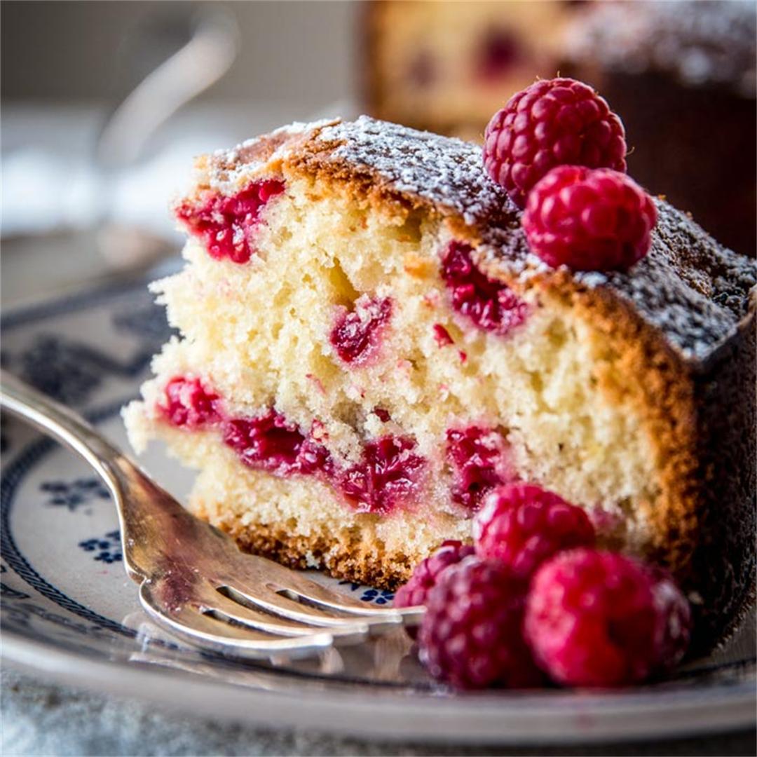 Yogurt Raspberry Cake