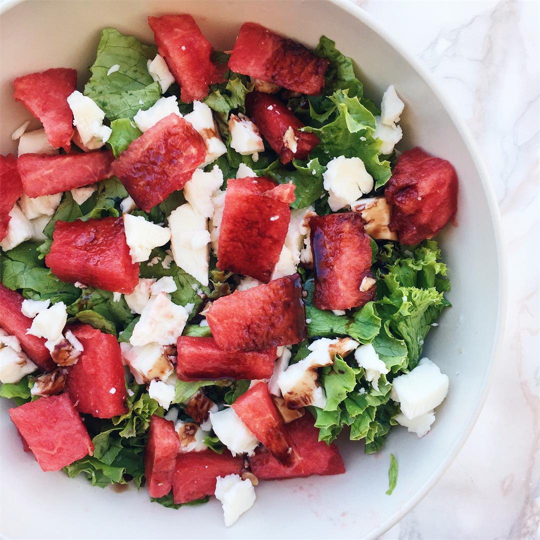 Watermelon and Cheese Salad