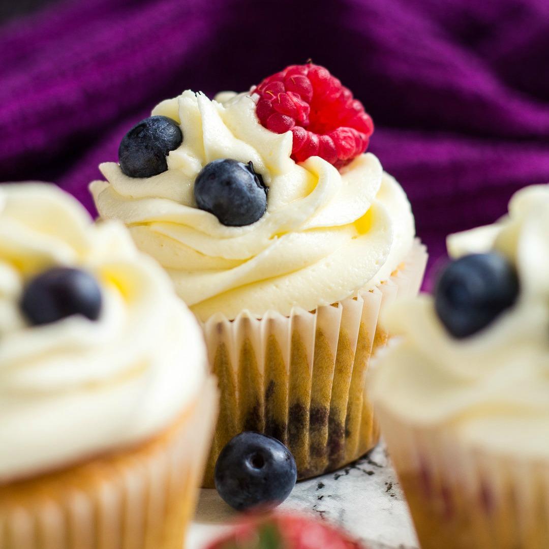 Summer Berry Cupcakes