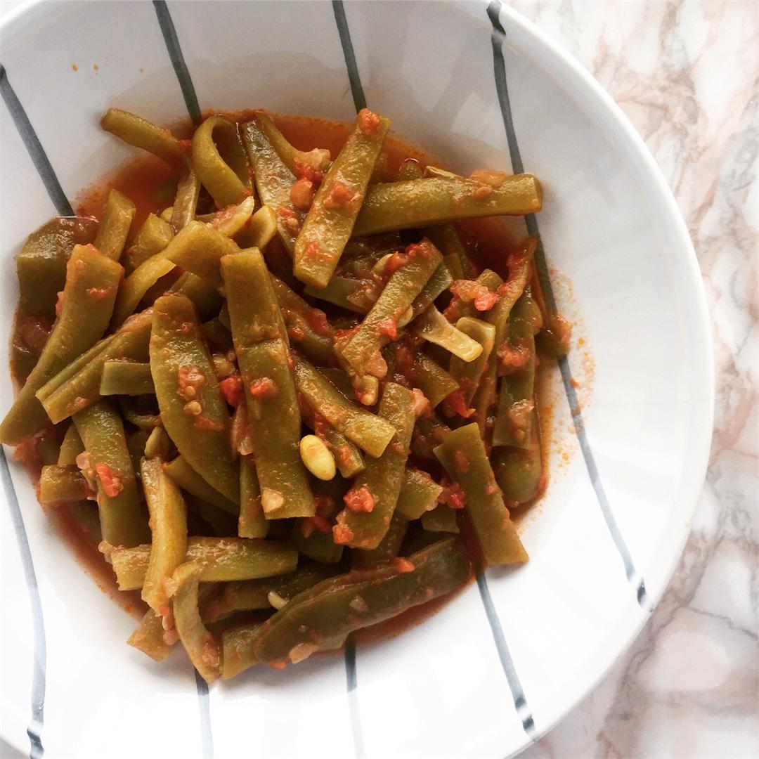 Turkish Green Beans with Olive Oil
