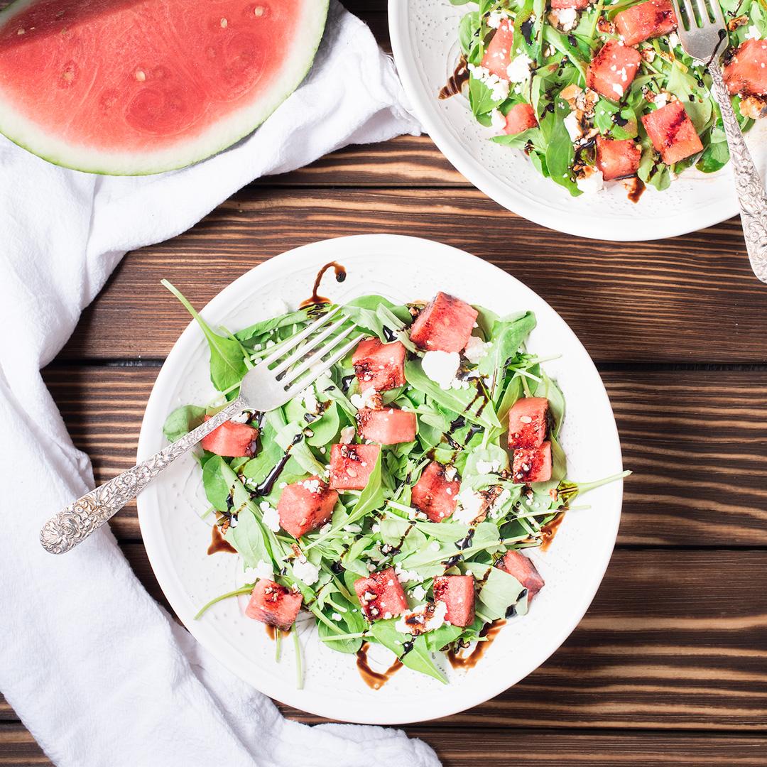 Feta and Watermelon Arugula Salad