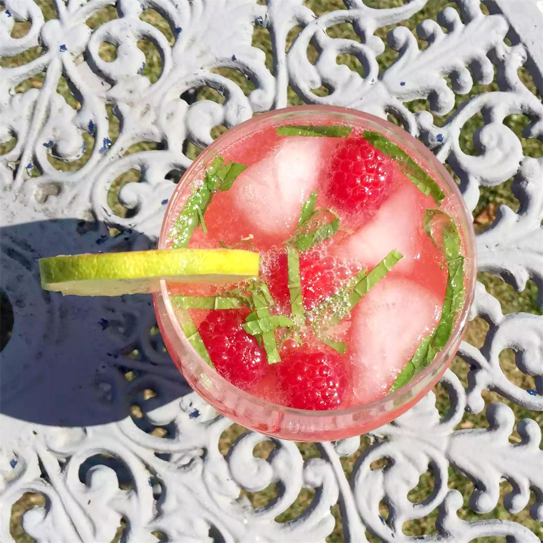 Raspberry, Mint & Lime Cooler - Non-Alcoholic