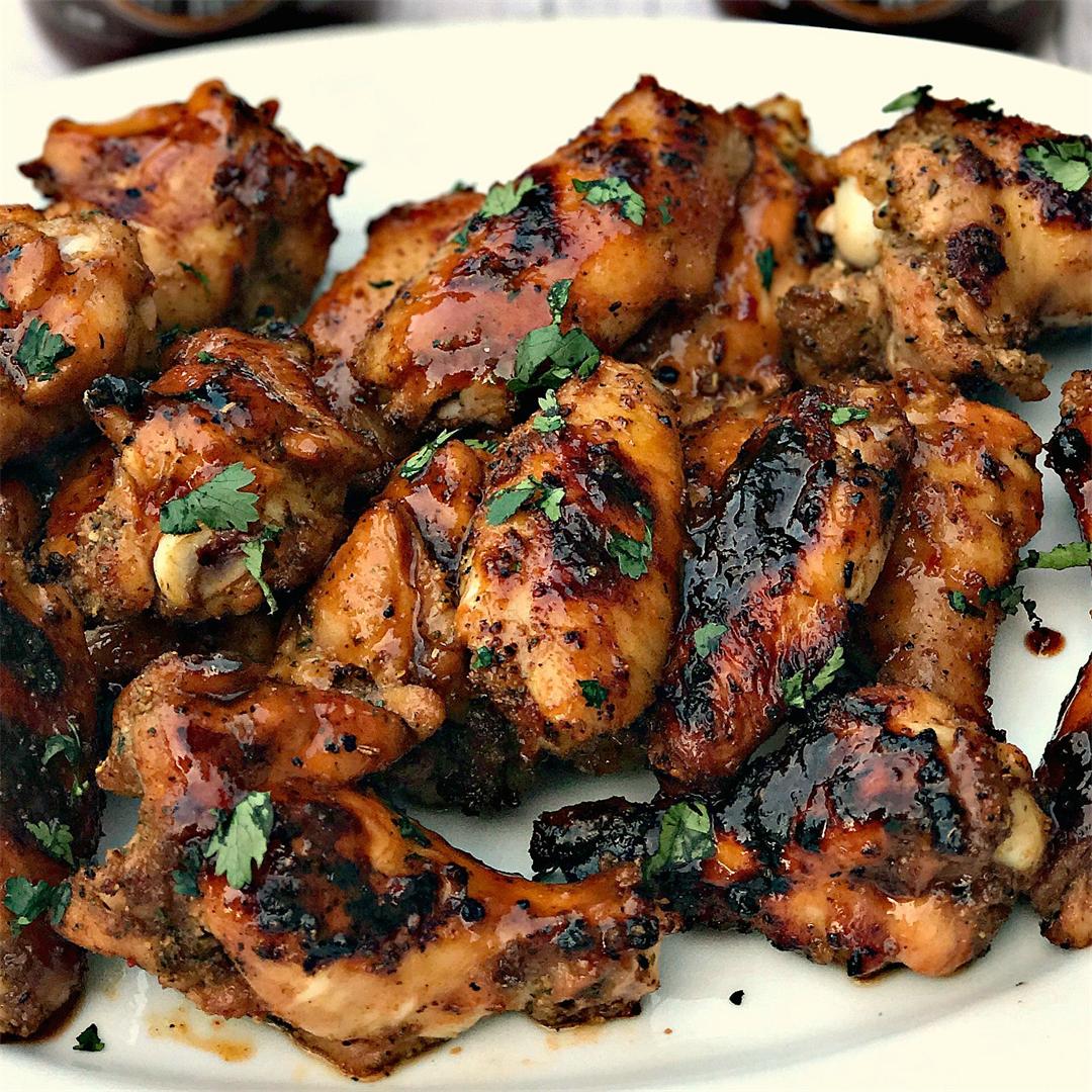 BBQ Ranch Grilled Chicken Wings