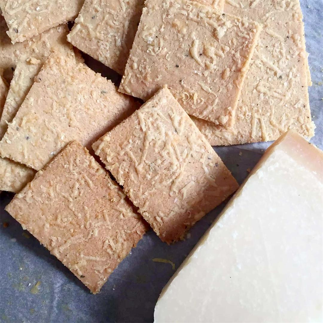 Parmesan Almond Flour Crackers - Paleo, Gluten Free & SCD