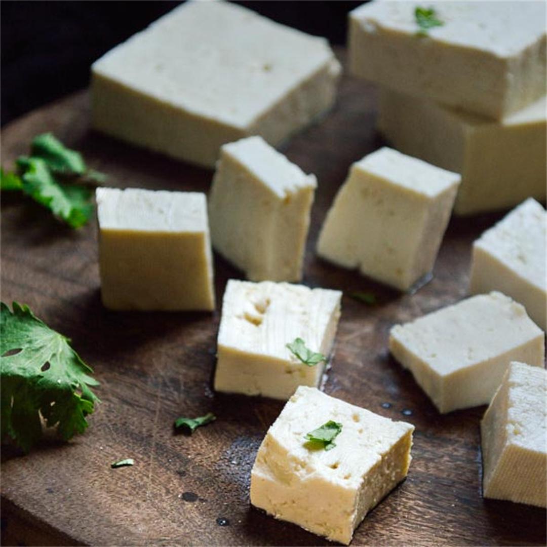 Homemade Tofu from Soy Milk
