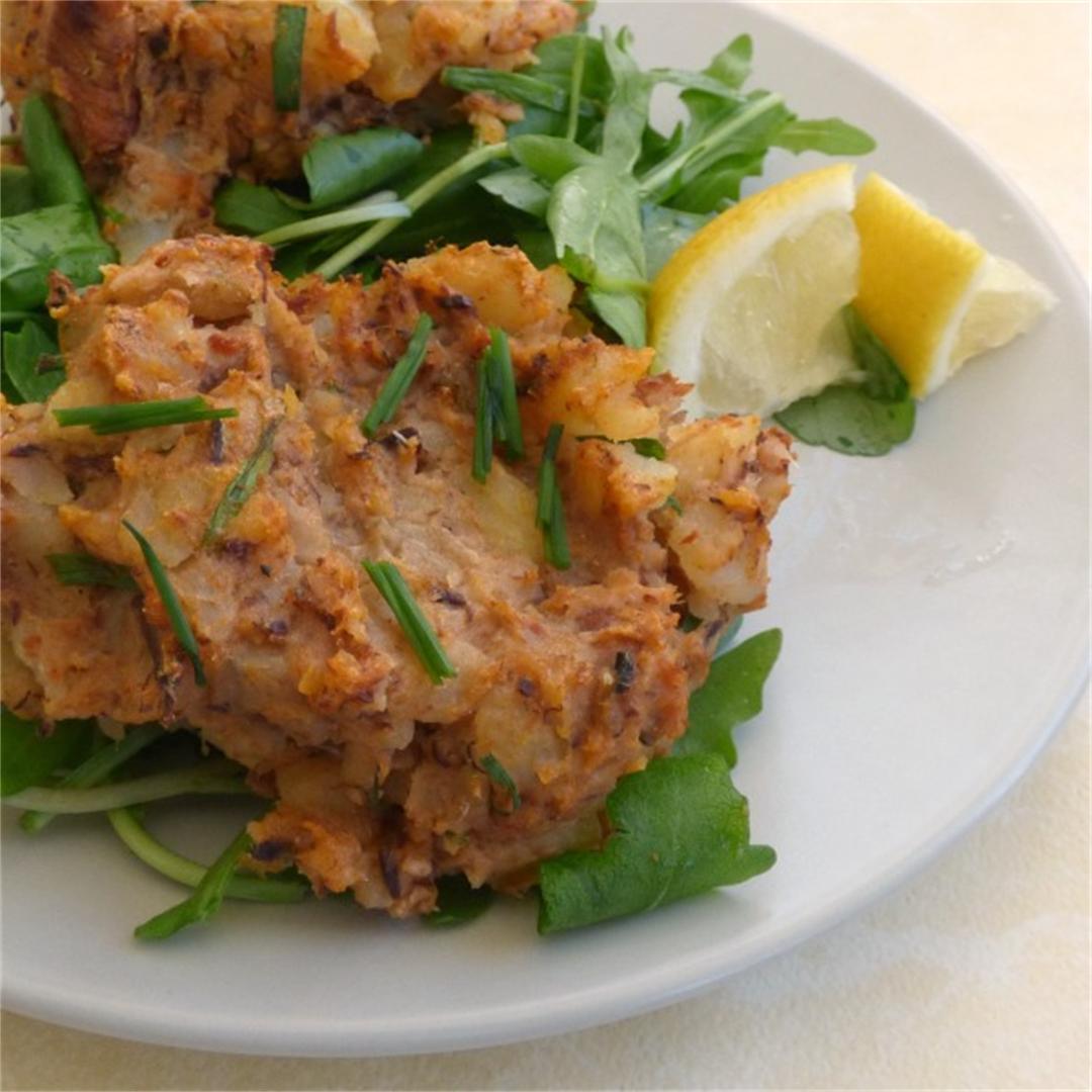 Baked Canned Pilchard Fish Cakes