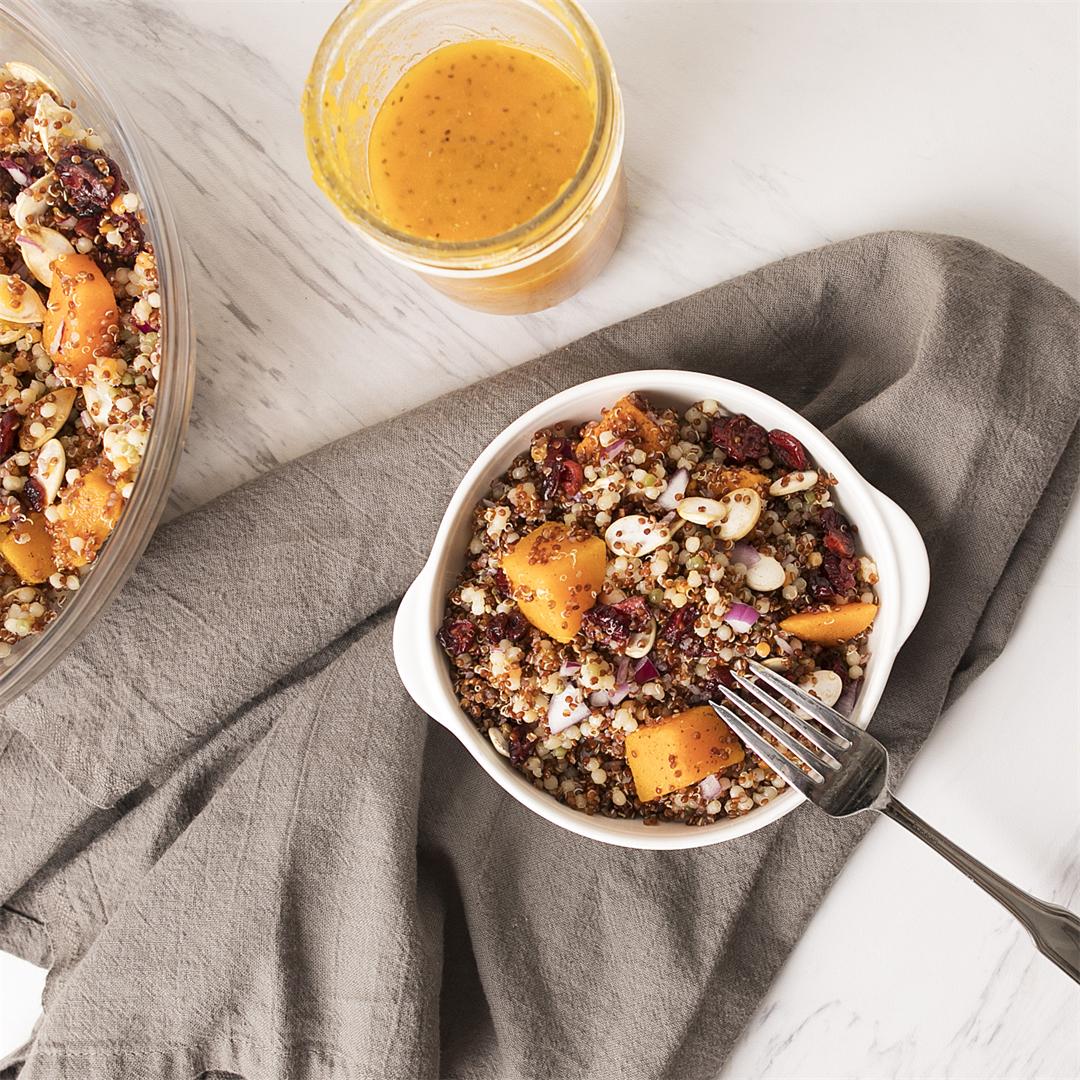 Roasted Butternut Squash and Cranberry Salad