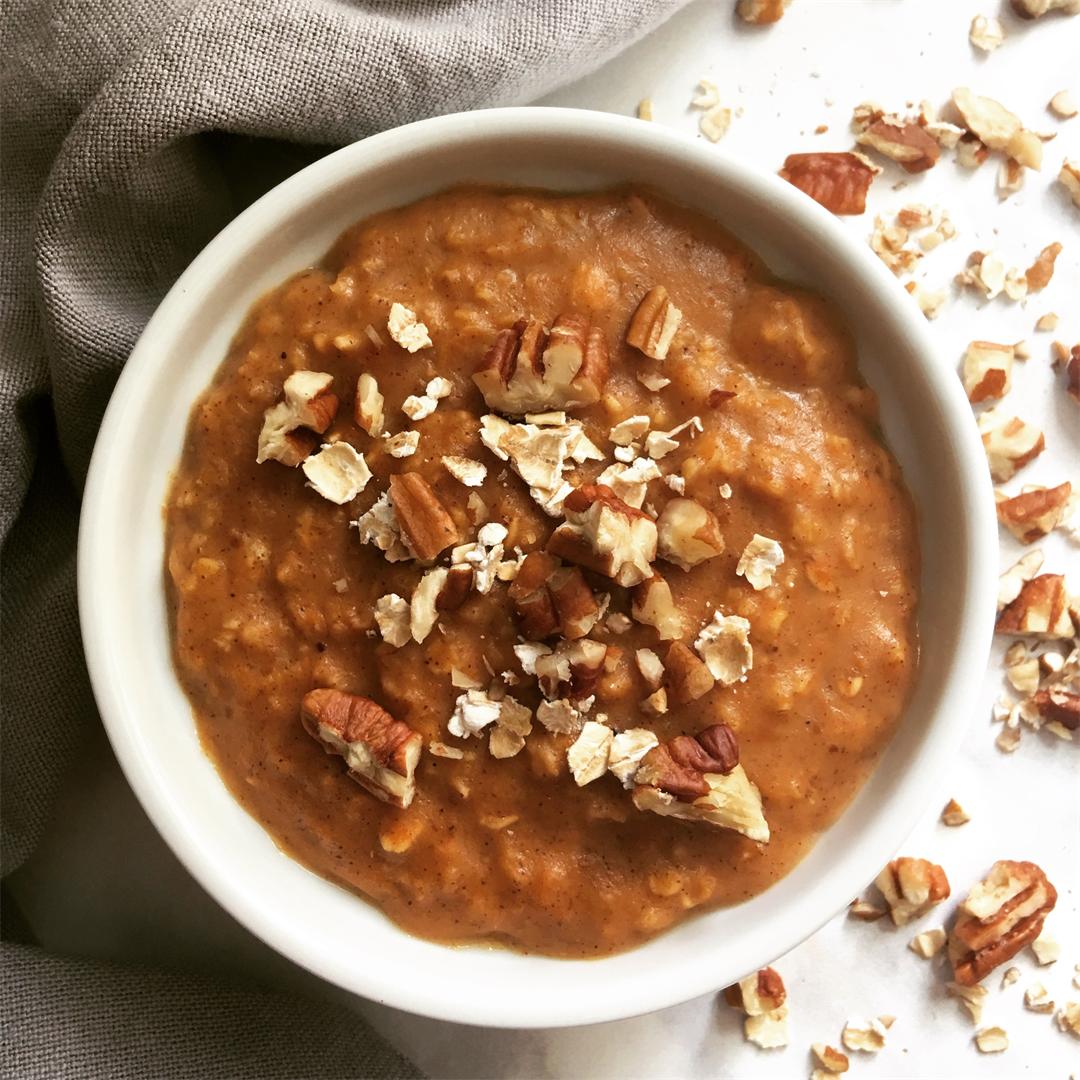 Quick and Easy Pumpkin Pie Oatmeal