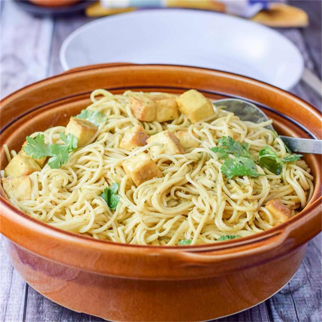 Crispy Tofu Curry Noodle