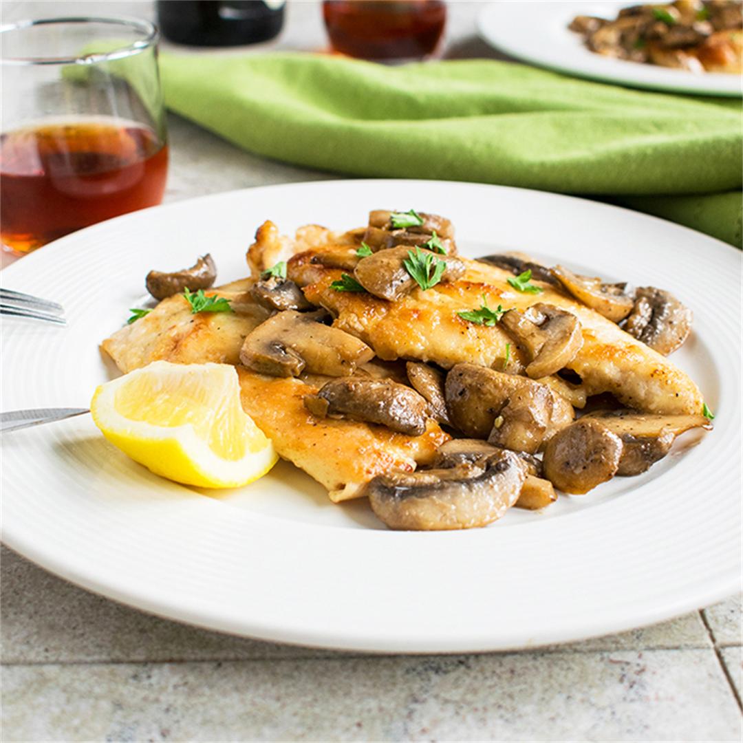 Easy Chicken Marsala with Mushrooms