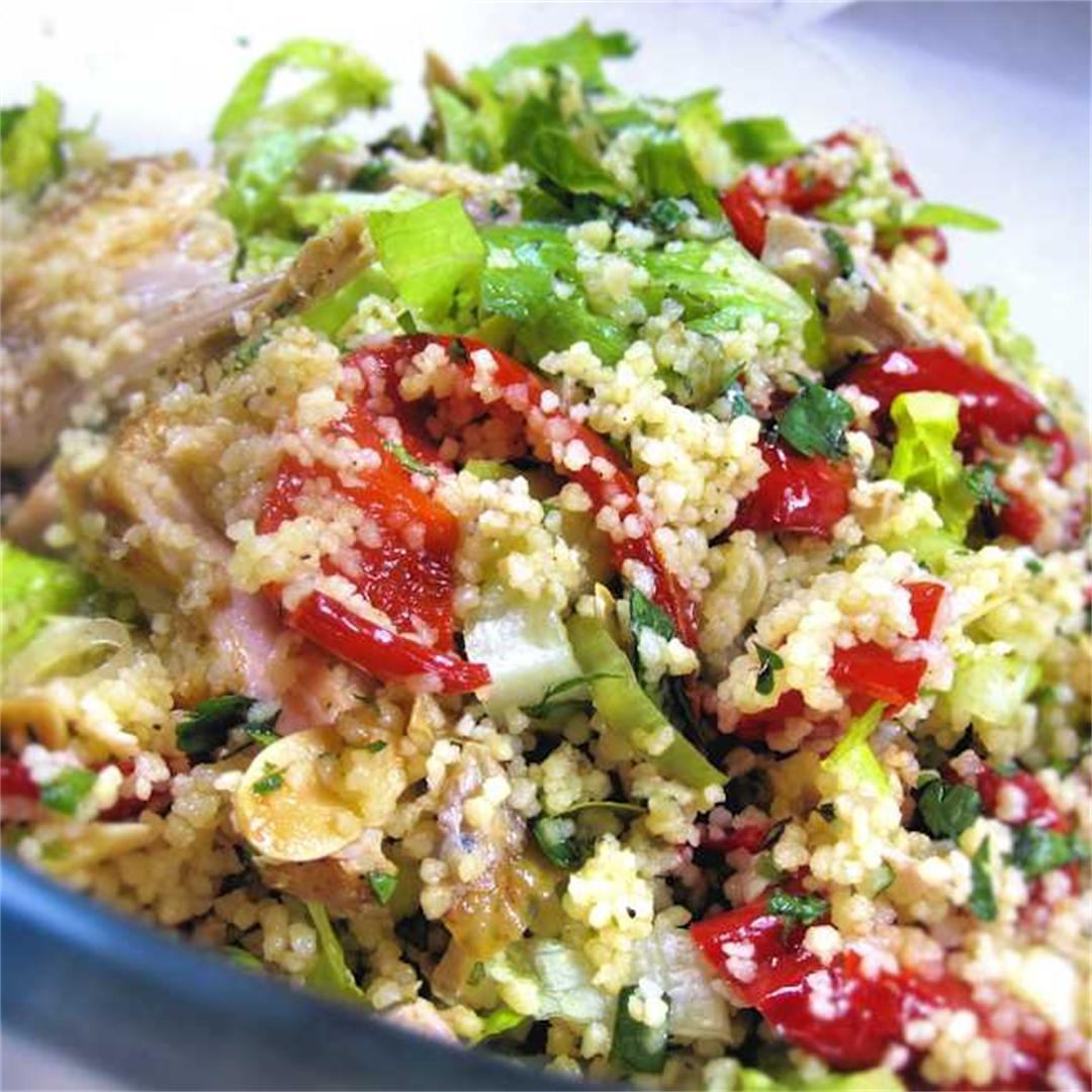 Couscous salad with chicken