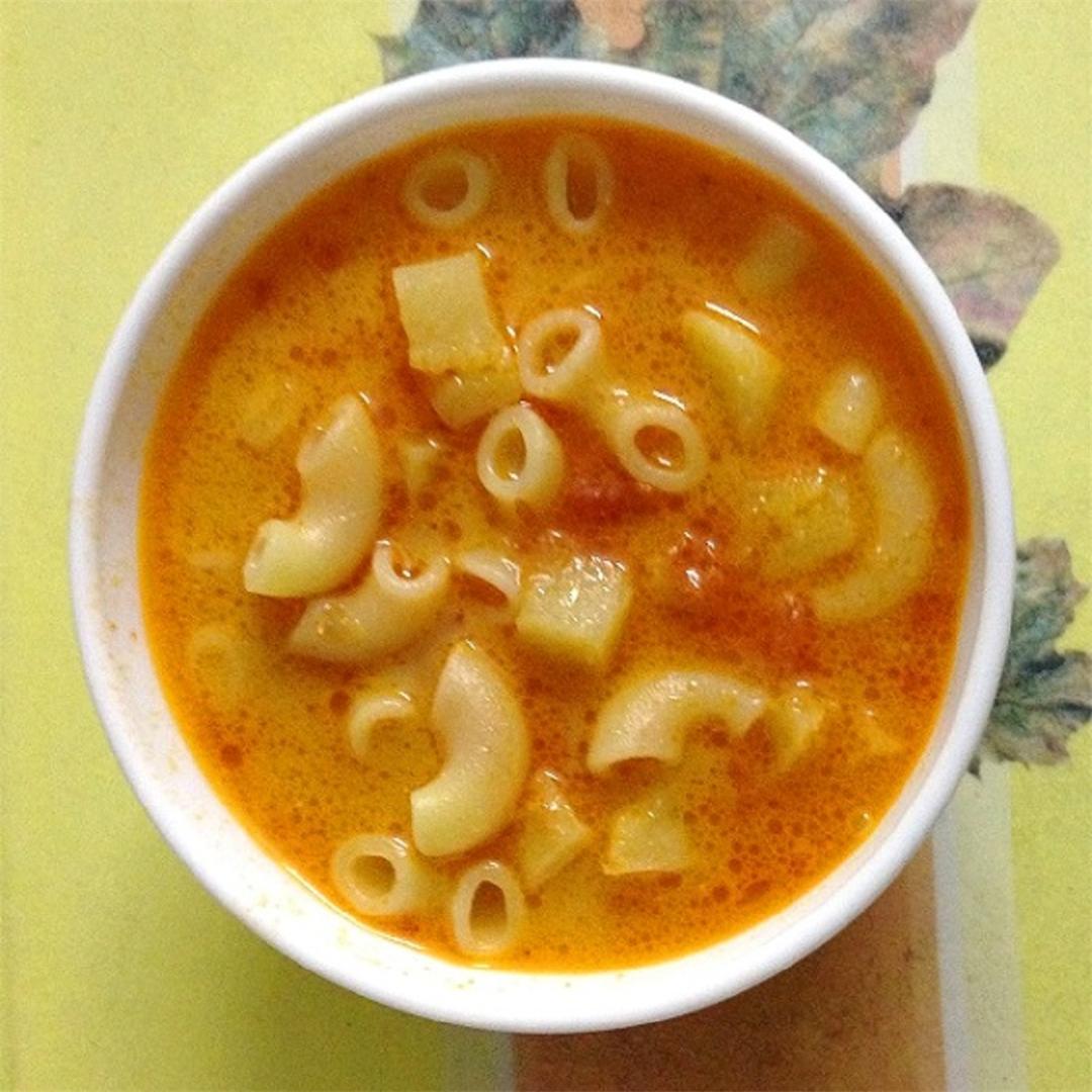 Best pasta and potatoes soup, A magic soup bowl
