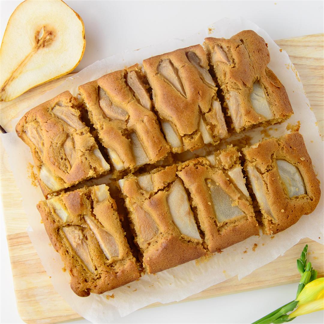Easy and simple pear cake