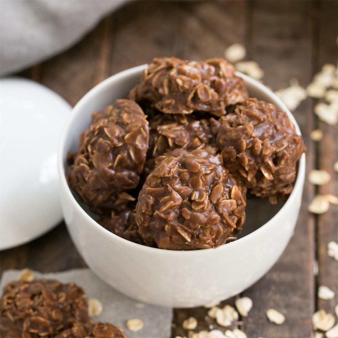 Classic Chocolate Peanut Butter No-Bake Cookies