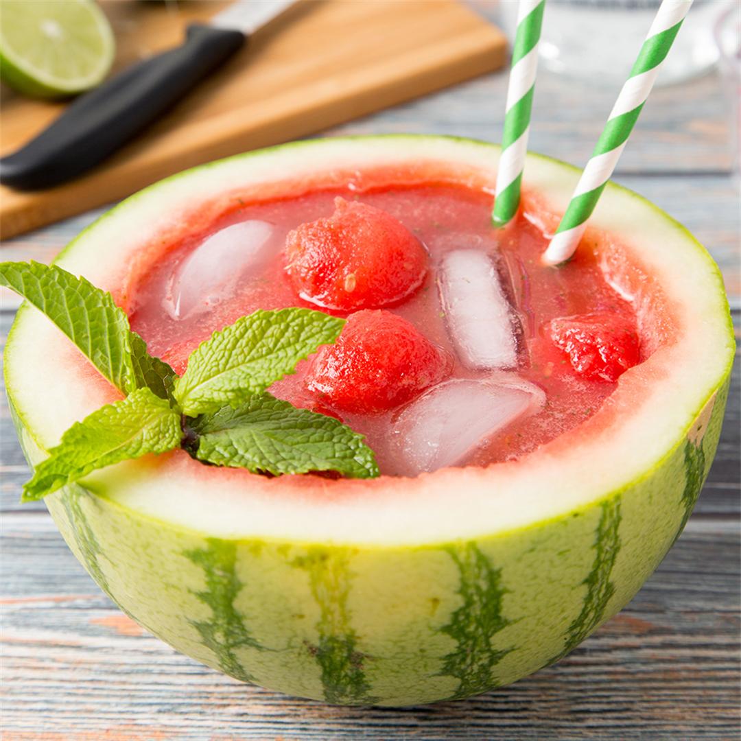 Watermelon Mojito. Just 6 ingredients!