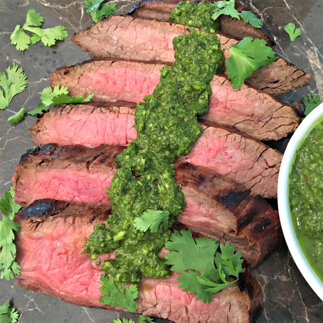 Chimichurri sauce goes fantastic on anything,