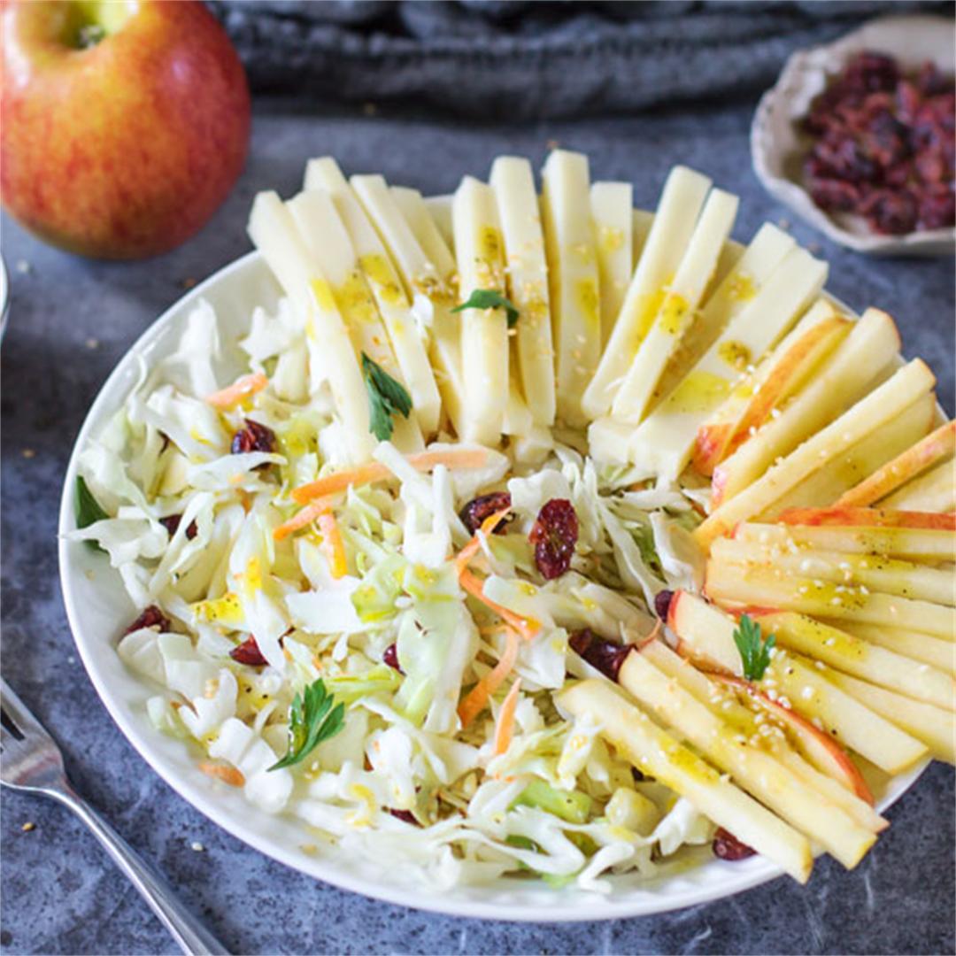 Sweet and Sour Apple Cabbage Salad