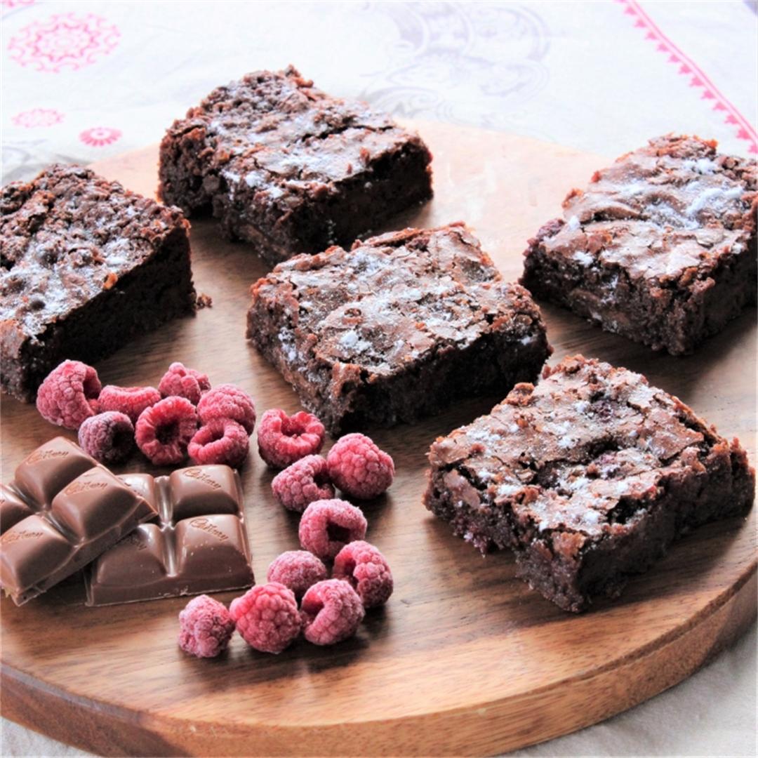 Raspberry and Caramello Brownies