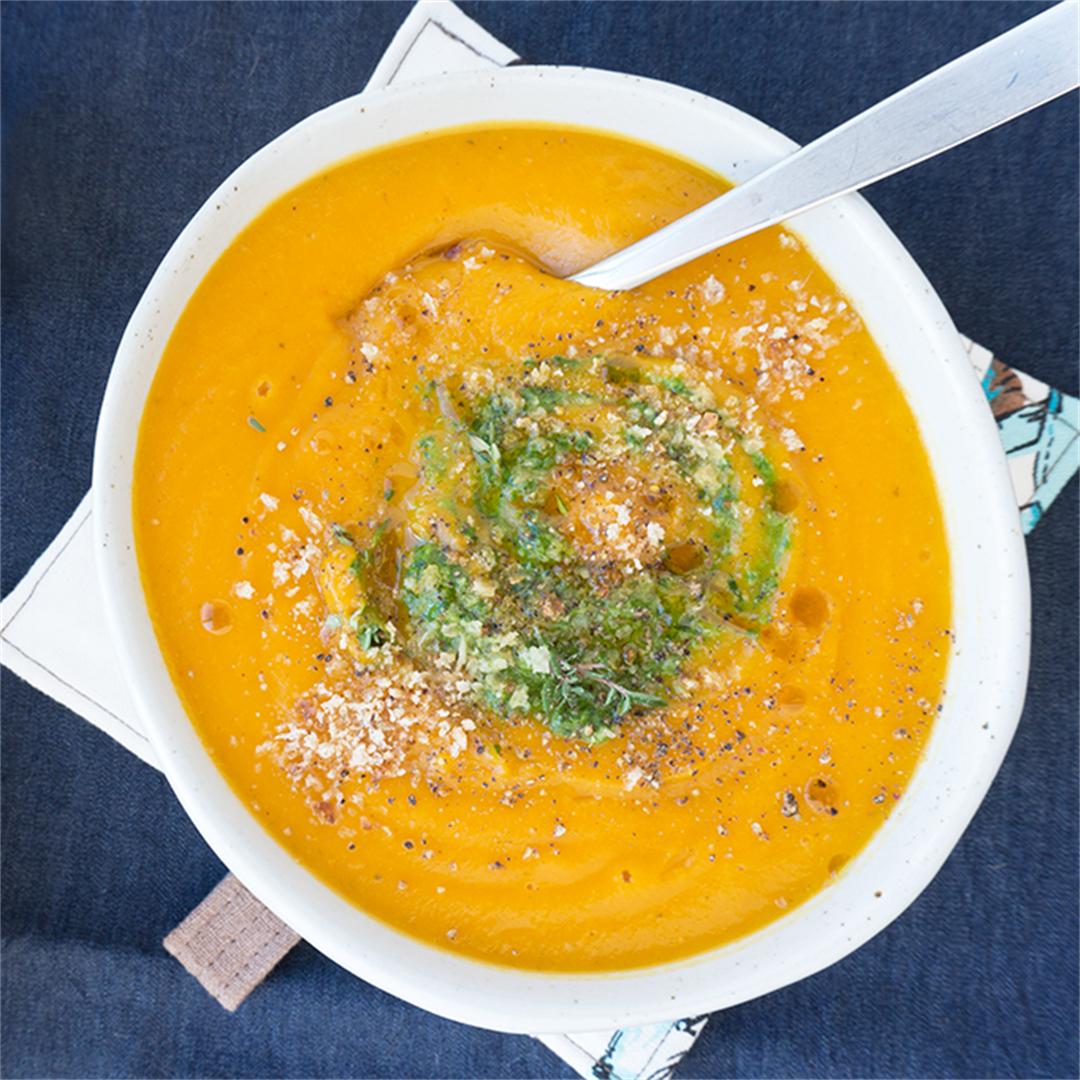 Smooth & Velvety Butternut Squash Soup - Dairy Free