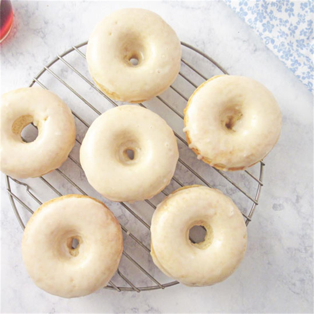 Maple Donuts with Vanilla Glaze