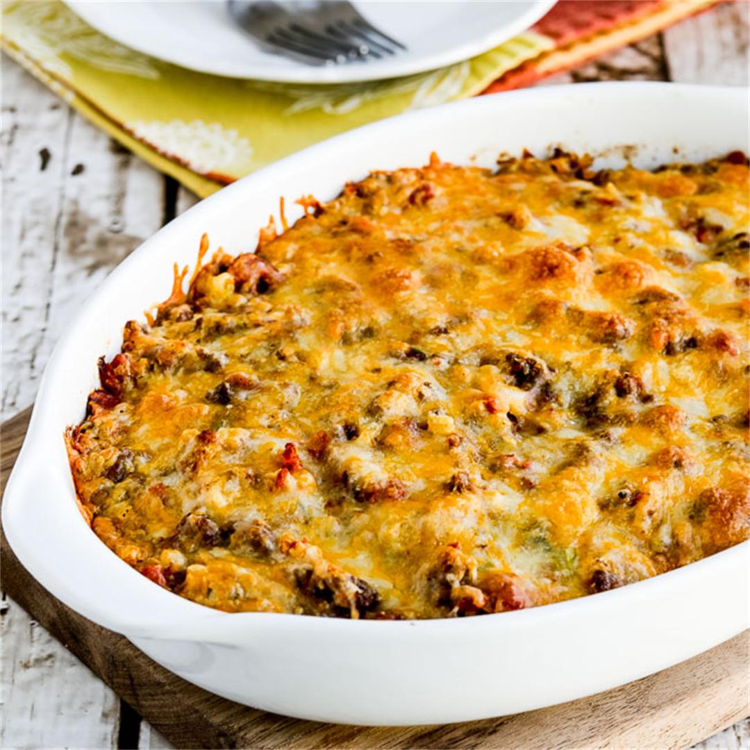 Cheesy Low-Carb Taco Casserole