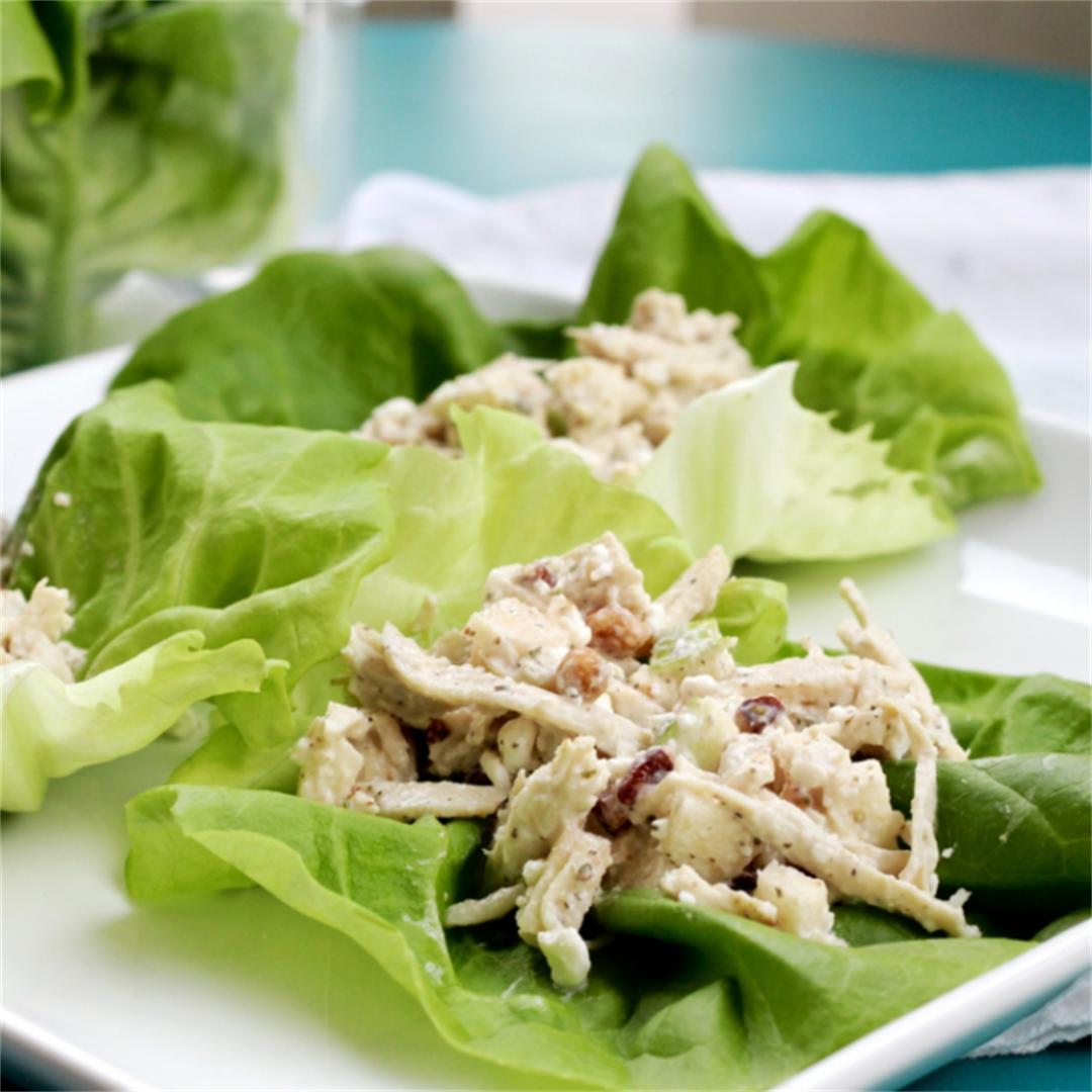 Healthy Chicken Salad Lettuce Wraps