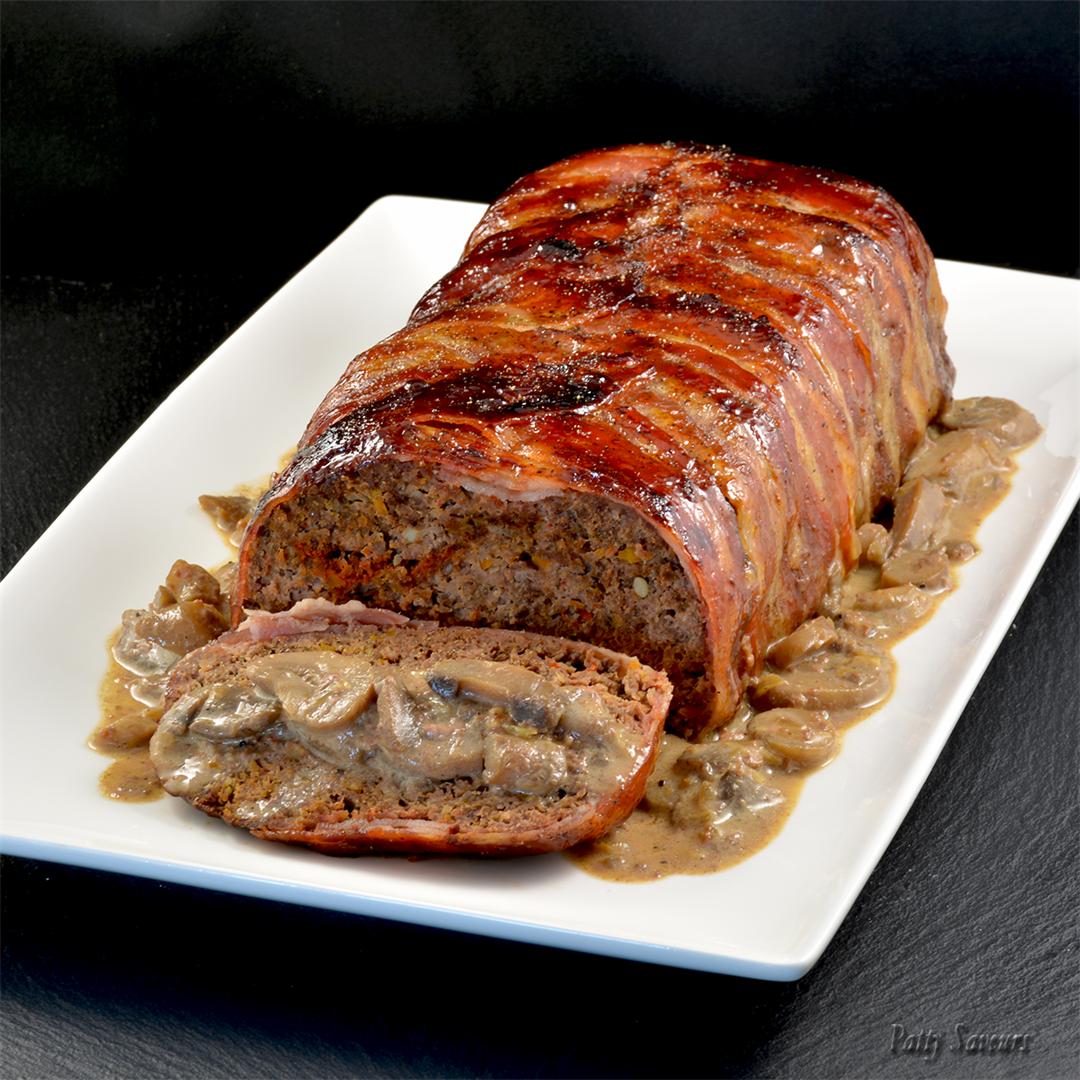 Bacon Wrapped Beef Meatloaf