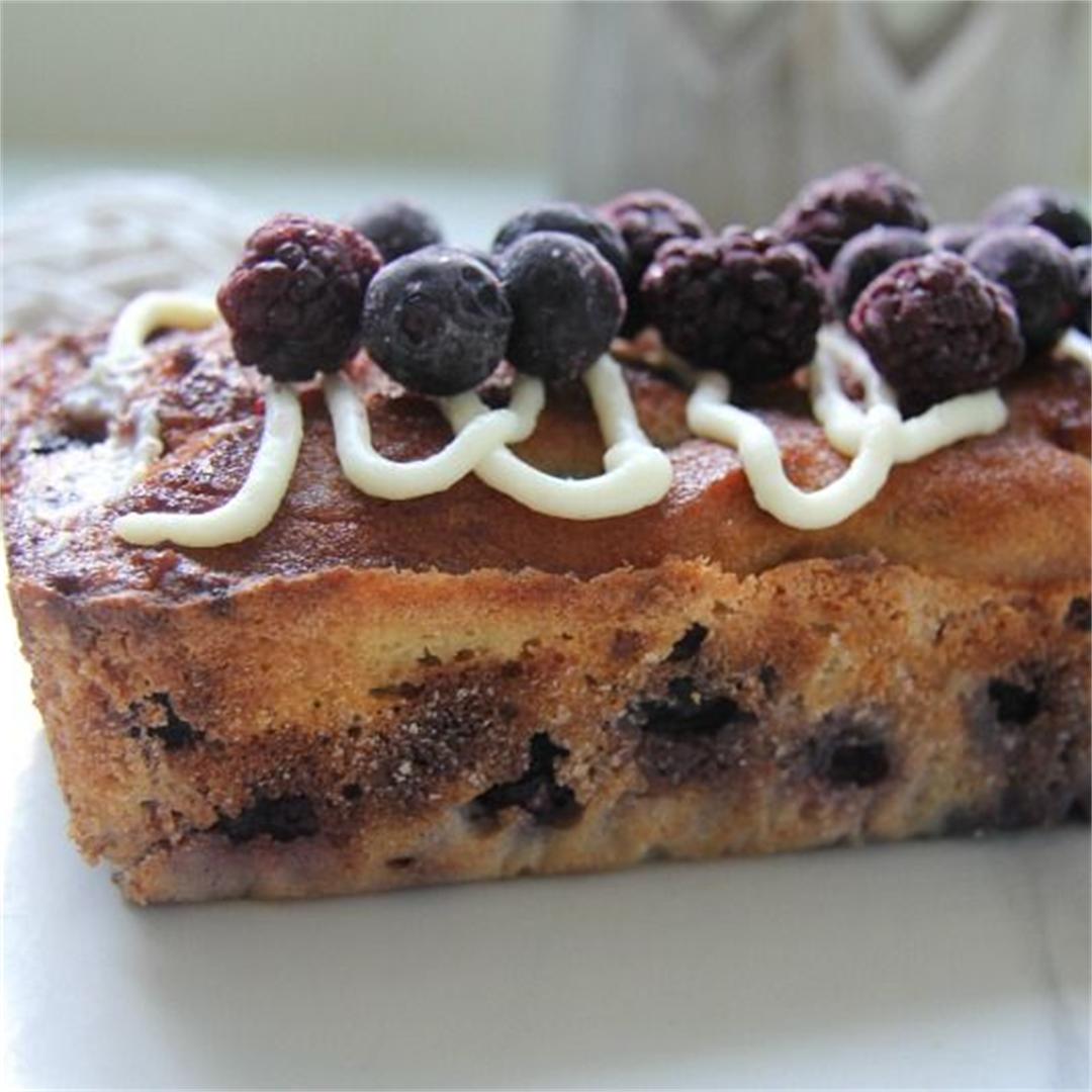 Mixed Berry Loaf Cake