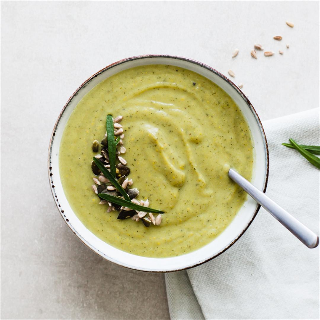 Courgette and Tarragon Soup