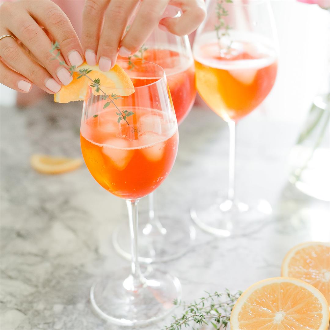 Thyme Infused Aperol Spritz