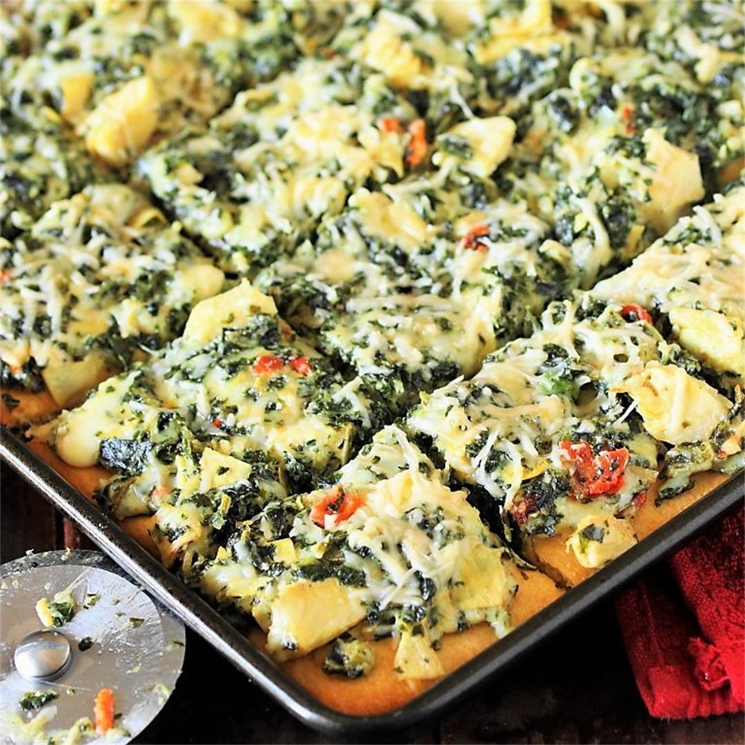 Spinach & Artichoke Dip Party Squares