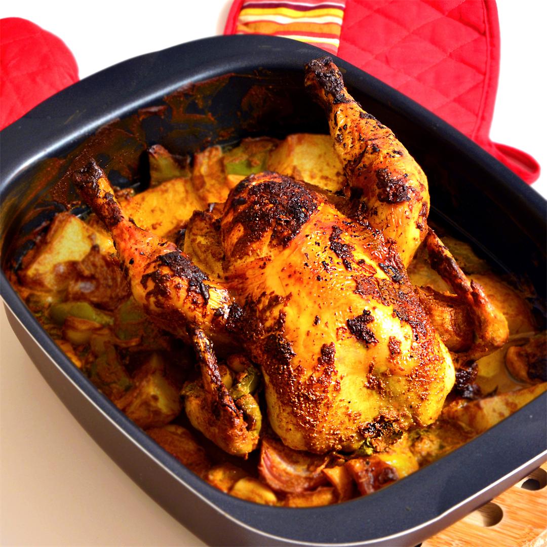 Roasted Chicken Tandoori Style